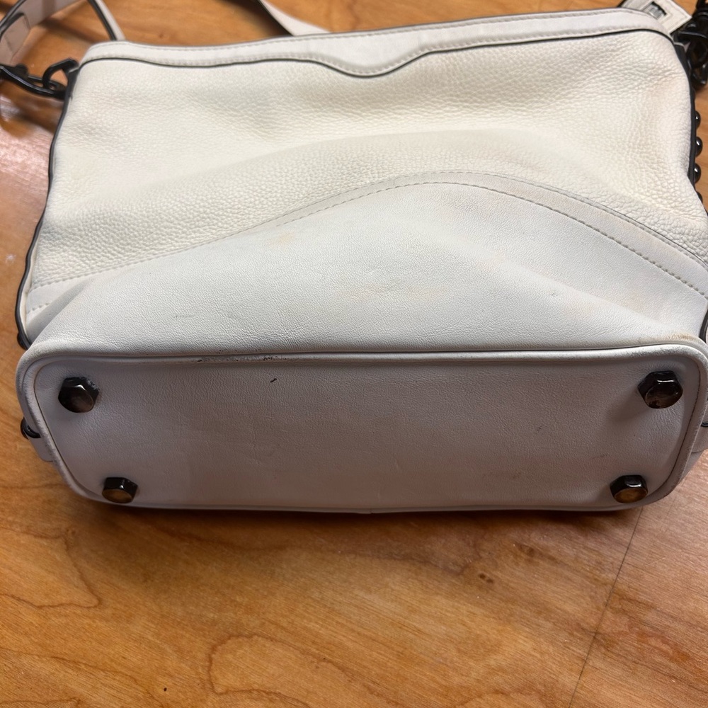 Rebecca Minkoff White Shoulder Bag with Adjustable Strap - Picture 9 of 12
